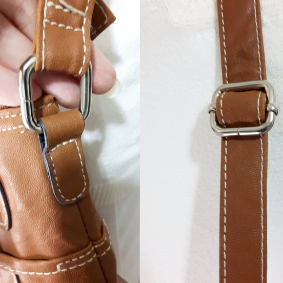 ⚡SALE💥Rosetti❤Crossbody Multi Pocket Brown Bag - Picture 5 of 9